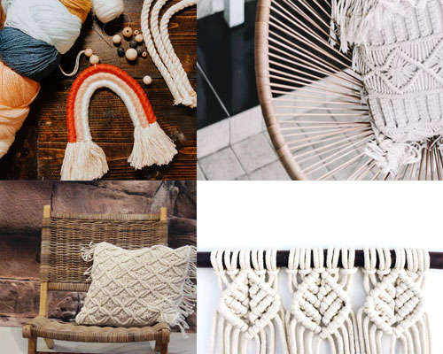 8 ideas de Macramé  decoración de unas, tapices de macramé